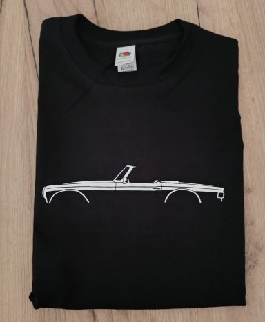 T-Shirt Triumph TR6 schwarzes T-Shirt mit Silhouette eines Triumph TR6