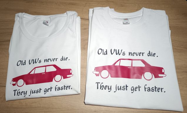 T-Shirt VW Jetta 1 T-Shirt mit tiefergeletem VW Jetta 1