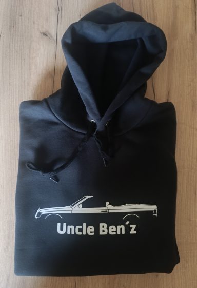 Hoodie Mercedes W124 Cabrio Hoodie Mercedes Benz W124 Cabrio