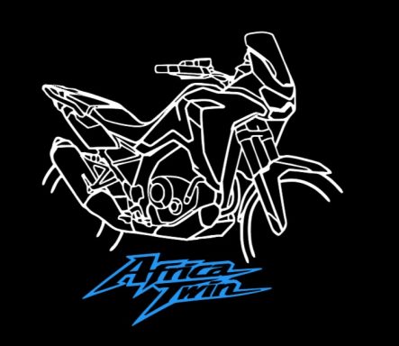 T-Shirt Honda CRF Africa Twin T-Shirt mit Honda Africa Twin CRF