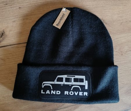 Beanie schwarz Land Rover Defender 110 Schwarze Mütze mit Land Rover-Logo Defender 110