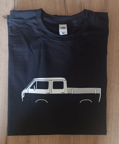 T-Shirt VW T3 Doka T-Shirt mit VW T3 Doppelkabine Doka