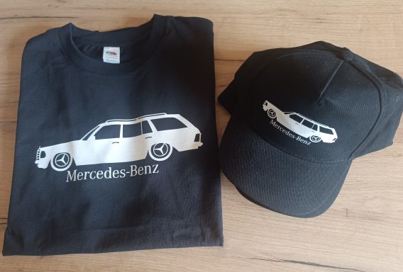 Cap Mercedes W123T T-Shirt und passende Cap Mercedes W123T