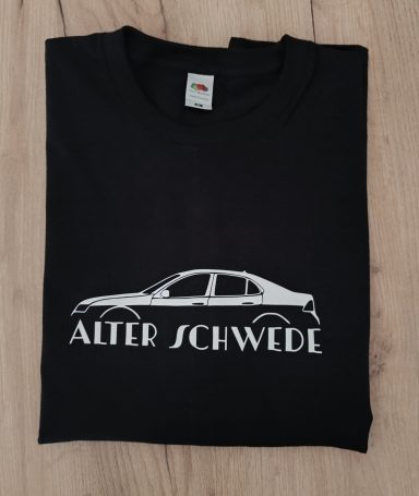 T-Shirt Saab 9-3 schwarzes T-Shirt Saab 9-3