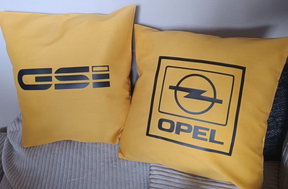 Kissenbezug Opel GSI Kissenbezug 40x40cm in schwarz gelb für Opel GSI Fans
