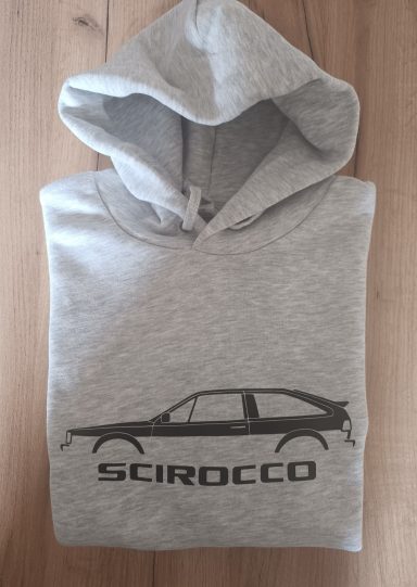 Hoodie VW Scirocco 2 Hoodie mit Silhouette eines VW Scirocco 2