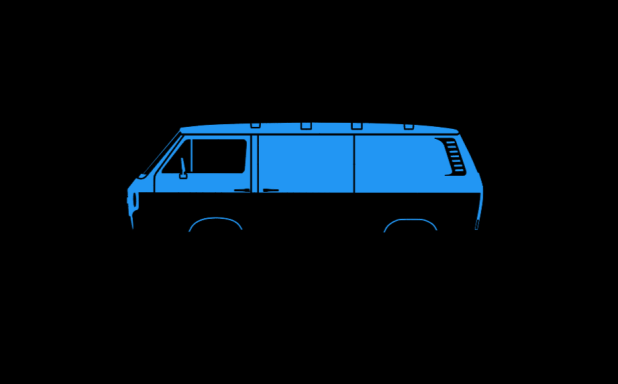 T-Shirt VW T3 Vanagon geschlossen Schwarzes T-Shirt mit VW T3 geschlossen