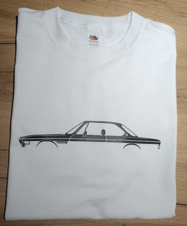 T-Shirt BMW E9 T-Shirt mit BMW E9 3.0 CS Silhouette