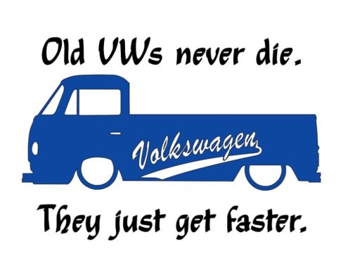 T-Shirt VW T2 Pritsche T-Shirt mit tiefergelegter VW T2 Pritsche