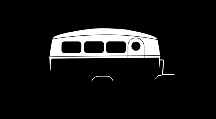 T-Shirt Westfalia 400-2 T-Shirt mit Silhouette eines Westfalia 400-2 Campers