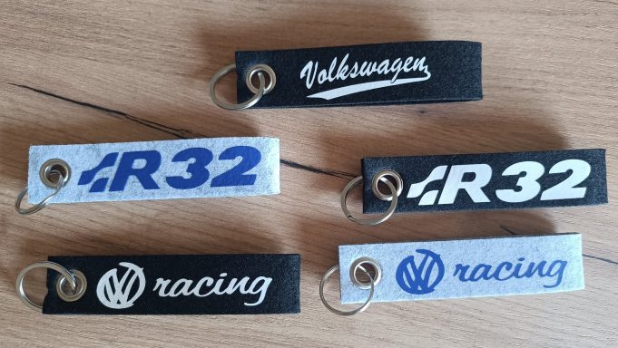 Schlüsselanhänger VW verschiedene Schlüsselanhänger aus Filz im VW Design