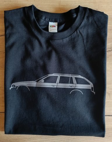 T-Shirt BMW E36 Touring T-Shirt mit Silhouette eines BMW 3er E36 Touring