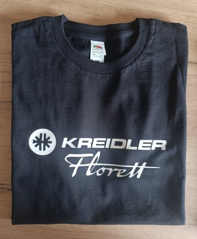 T-Shirt Kreidler Florett schwarzes T-Shirt mit Kreidler Florett Aufdruck
