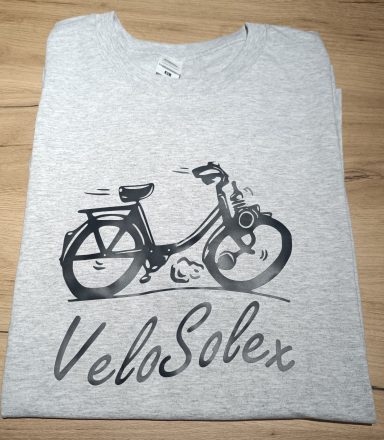 T-Shirt Velosolex T-Shirt mit Aufdruck eines Velosolex Motorfahrrades