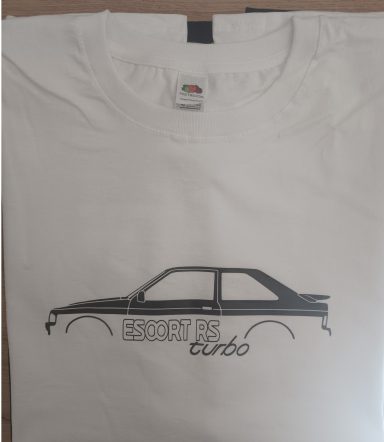 T-Shirt Ford Escort RS turbo MK4 T-Shirt mit Silhouette von Ford Escort RS turbo