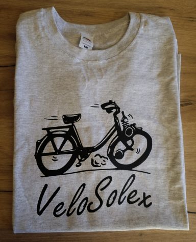 T-Shirt Velosolex T-Shirt mit Aufdruck eines Velosolex Motorfahrrades