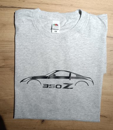 T-Shirt Nissan 350Z Graues T-Shirt mit Silhouette eines Nissan 350Z