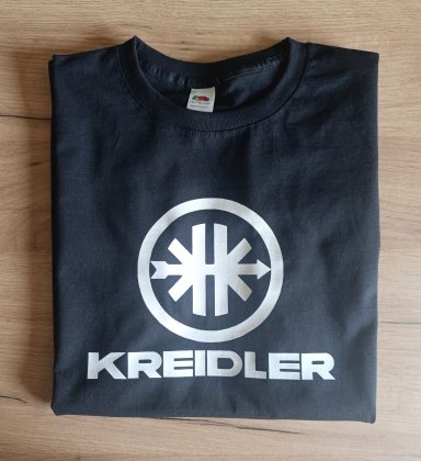 T-Shirt Kreidler schwarzes T-Shirt mit Kreidler und Kreidler Logo