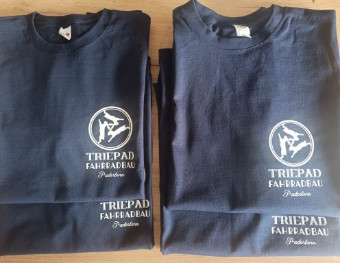 T-Shirt Triepad T-Shirt mit Logo von TRIEPAD Fahrradbau Paderborn