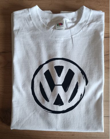T-Shirt VW Logo weißes T-Shirt mit VW Logo