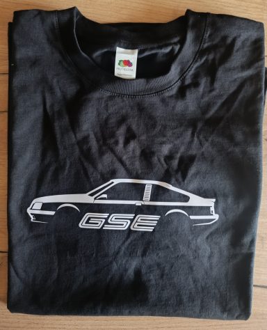 T-Shirt Opel Monza GSE schwarzes T-Shirt mit Opel Monza GSE