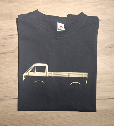 T-Shirt VW T3 Pritsche T-Shirt mit VW T3 Pritsche in sandgelb