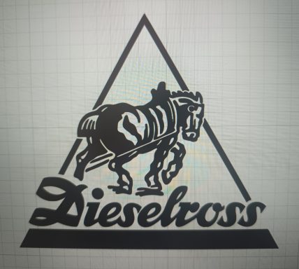 T-Shirt Dieselross T-Shirt mit Dieselross Logo