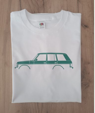 T-Shirt Range Rover Classic weißes T-Shirt mit Range Rover Classic