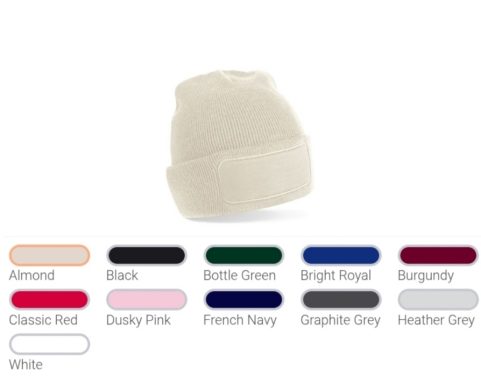 Beanie Farben Farbtabelle der erhältlichen Beanies