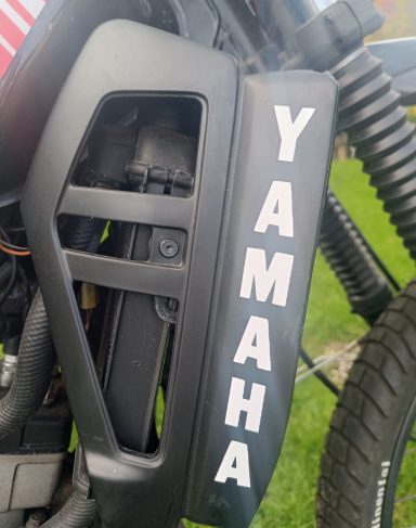 Kühlerverkleidung Yamaha DT 80 LC1 37A Kühlerverkleidung mit Schriftzug Yamaha